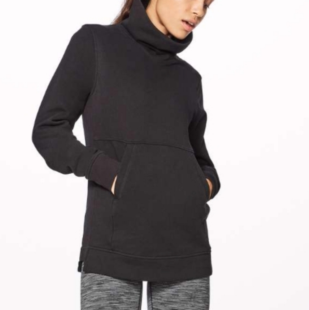 Lululemon Black Press Pause Pullover Sz 4